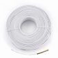 Cableexpert Beige Flat telephone cable, braided wire, 100 meters