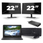 Dell Latitude 3310 - Intel Core i3-8th Generation - 13 inch - 8GB RAM - 256GB SSD - Windows 11 + 2x 22 inch Monitor