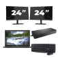 Dell Latitude 3420 - Intel Core i3 11th Generation - 14 inch - 16GB RAM - 256GB SSD - Windows 11 Home + 2x 24 inch Monitor