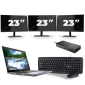 Dell Latitude 5410 - Intel Core i5-10th Generation - 14 inch - 8GB RAM - 256GB SSD - Windows 11 + 3x 23 inch Monitor