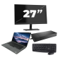 Dell Latitude 5411 - Intel Core i5-10e Generatie - 14 inch - 8GB RAM - 256GB SSD - Windows 11 Home + 1x 27 inch Monitor
