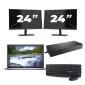 Dell Latitude 5420 - Intel Core i3 11th Generation - 14 inch - 16GB RAM - 256GB SSD - Windows 11 Home + 2x 24 inch Monitor