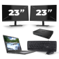 Dell Latitude 7300 - Intel Core i5-8th Generation - 13 inch - 8GB RAM - 256GB SSD - Windows 11 + 2x 23 inch Monitor