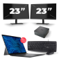 Dell Latitude 7320 - Intel Core i5 11th Generation - 13 inch - 16GB RAM - 256GB SSD - Windows 11 Home + 2x 23 inch Monitor