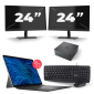 Dell Latitude 7320 - Intel Core i5 11th Generation - 13 inch - 16GB RAM - 256GB SSD - Windows 11 Home + 2x 24 inch Monitor