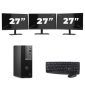 Dell OptiPlex 7000 USFF - Intel Core i7 12th Generation - 16GB RAM - 256GB SSD - Windows 11 + 3x 27 inch Monitor