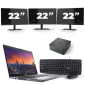 Dell Precision 3550 - Intel Core i7-10th Generation - 15 inch - 8GB RAM - 256GB SSD - Windows 11 + 3x 22 inch Monitor