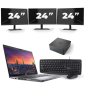 Dell Precision 3550 - Intel Core i7-10th Generation - 15 inch - 8GB RAM - 256GB SSD - Windows 11 + 3x 24 inch Monitor