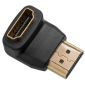 HDMI M/F 90° Adapter Gold Plated
