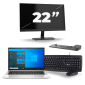 HP EliteBook 830 G8 - Intel Core i5 11th Generation - 13 inch - 16GB RAM - 256GB SSD - Windows 11 + 1x 22 inch Monitor