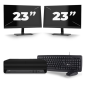 HP EliteDesk 800 G6 USFF - Intel Core i7 10th Generation - 16GB RAM - 256GB SSD - Windows 11 + 2x 23 inch Monitor