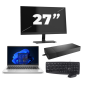 HP ProBook 440 G9 - Intel Core i3 12th Generation - 14 inch - 16GB RAM - 256GB SSD - Windows 11 Home + 1x 27 inch Monitor