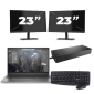 HP ZBook Firefly 15 G7 - Intel Core i7-10th Generation - 15 inch - 8GB RAM - 256GB SSD - Windows 11 + 2x 23 inch Monitor