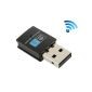 Wireless N Mini USB adapter, 300Mbps, Realtek 8192EU