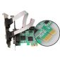 DIEWU PCI-E Serial/Parallel Controller Card with Low Profile bracket