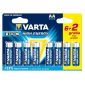 VARTA High Energy Alkaline battery, AA/LR6, 1.5V, 6+2 Free!