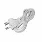 Power cord (EU) 2-pin, 1.5 meters, White