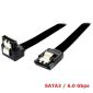 SATA 3 Cable, 6Gbps, 45cm, with 90° connector