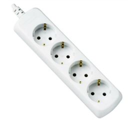 Loose power strip, 4 Sockets, white