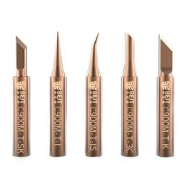 5pcs Pure Copper Soldering Tips 900M-T