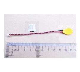 BIOS CMOS battery CR1220 with cable 2-pin plug