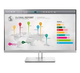 HP EliteDisplay E273q - 27 inch - 2560x1440 - DP - HDMI - VGA - Silver