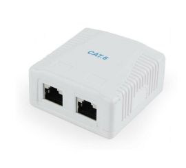CAT6 FTP 2-port surface mount box